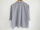 Korean striped loose long-sleeved women's shirt pure cotton gray slim Korean version OL women's foreign trade new style 0779