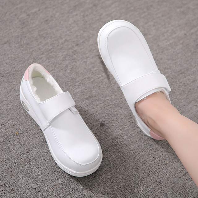 Pafill air-cushion nurse shoes for women with soft soles, breathable and non-tiring, winter plus velvet, anti-odor, anti-slip, warm cotton shoes for autumn and winter