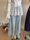 Korean lace skirt for women new spring and summer niche unique one-piece lace-up layered short skirt curtain
