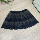 The new star skirt new lace versatile bottoming see -through skirt skirt single -layer autumn and winter swing skirt buttocks
