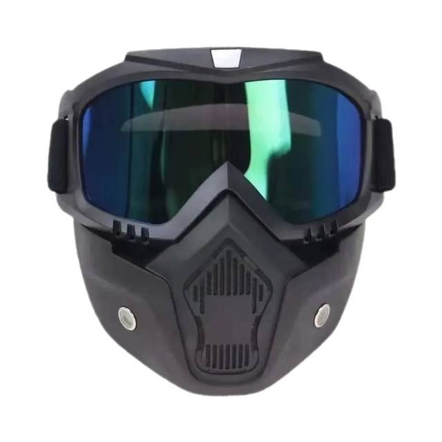 
Welding protective mask, anti-eye punch mask, construction site welding, anti-dust splash, full-face goggles, removable