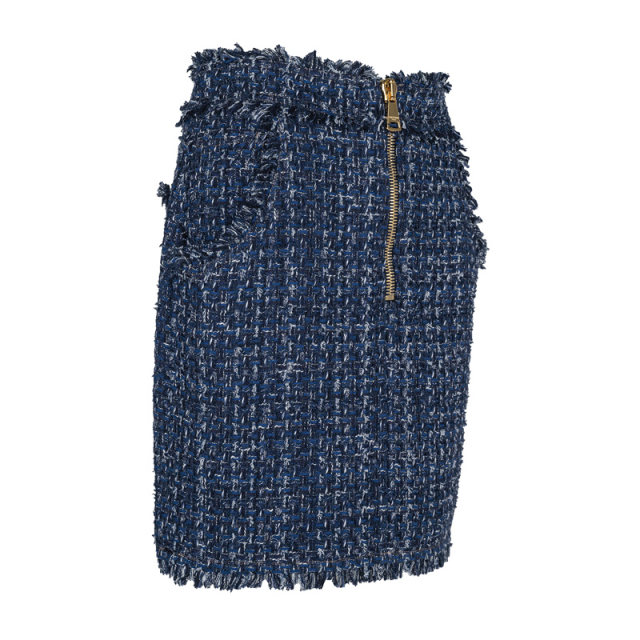 BALMAIN Balmain women's classic logo zipper skirt short skirt women's spring and summer XY limited