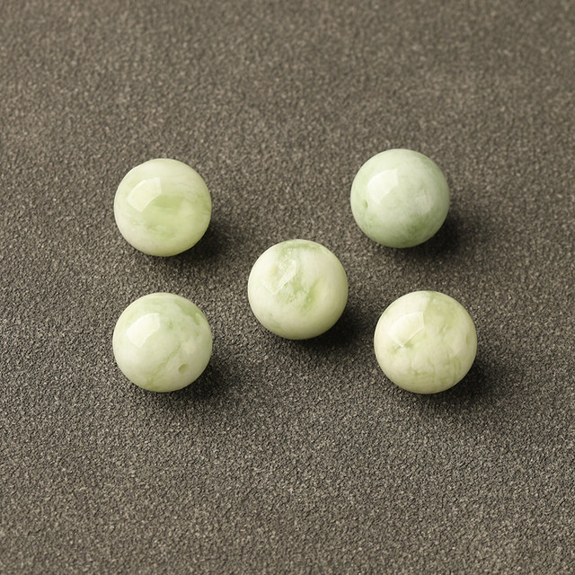 7A natural Xiu jade loose bead bracelet for men and women diy handmade bracelet necklace Duobao sweater chain Hetian jade accessories