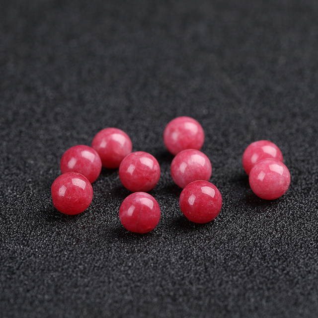 7A red stone color chalcedony loose beads men and women couple bracelet diy handmade bracelet necklace accessories