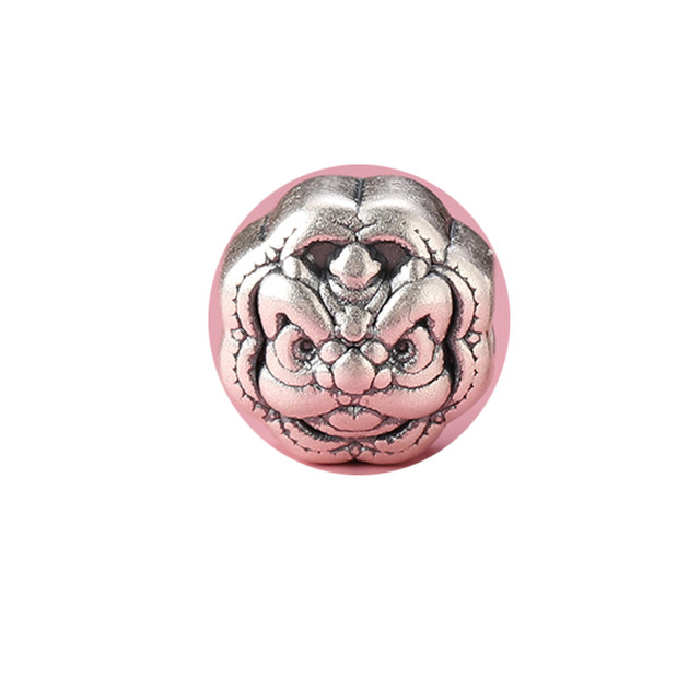 999 pure silver lion awakening loose bead bracelet for men and women diy handmade bracelet blessed to sit back and relax sterling silver separated beads back cloud