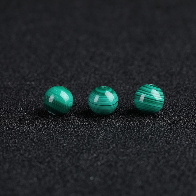 
7A natural malachite loose beads men's and women's bracelets diy handmade accessories bracelet necklace separated by beads sweater chain