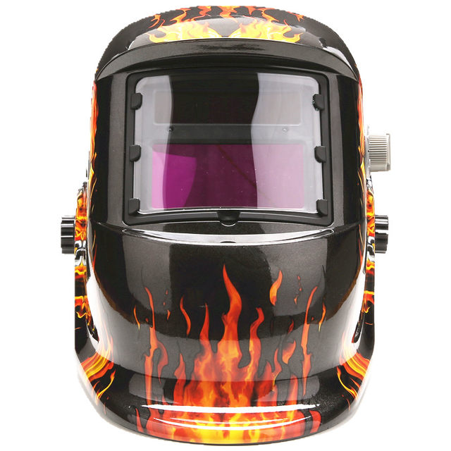 Fully -automatic light transformer welding mask head wearing helmet to adjust the protective eye grilled face burning arc welding machine work

