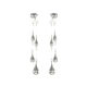 Absurd Day Like Raindrops Niche Versatile Romantic Cool Detachable Water Drops S925 Silver Needle Earrings