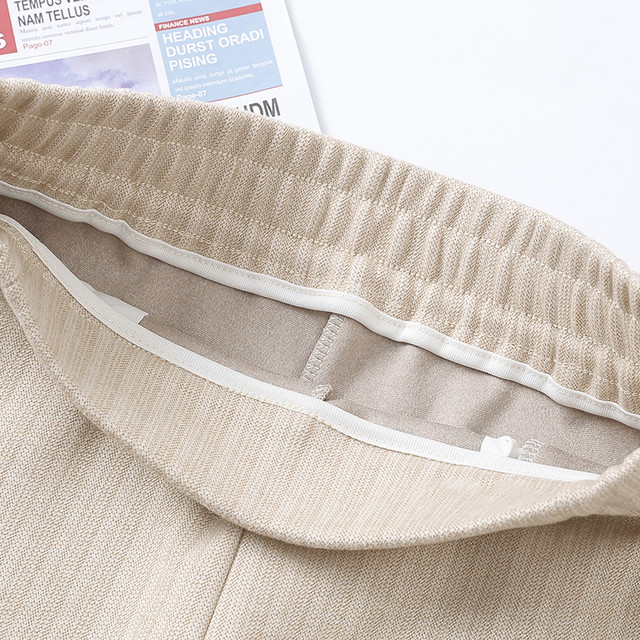 Mom's pants, spring and autumn high-waisted versatile casual pants for middle-aged and elderly people, spring and autumn versatile straight-leg pants, fashionable women's trousers