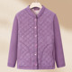 Middle-aged mothers wear velvet jacket for women's clothing, cardigan, warm and thick top for middle-aged and elderly people with small cotton jacket