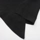 Tanni's new commuter droopy fish tail irregular black casual high waist midi skirt TN11SK601A