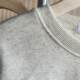 Neon Home 25 Spring Round Neck Retro Aged Thin Velvet Logo Long Sleeve Loose Knitted Top Sweatshirt Women's Clothing 11