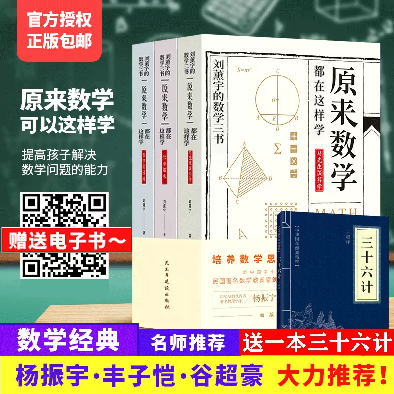 原来数学可以这样学全3册刘熏宇著三本初高中
