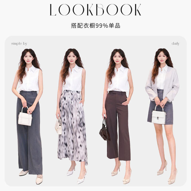 Late white 2025 summer new style trend this year's trendy temperament sleeveless shirt lapel commuter white shirt women's top