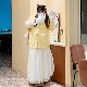 Lin Sister Extra Large Size Trendy Women's Clothing 200-300Jin [Jin equals 0.5 kg] 2024 New Fat and Winter Fat mm High Waist Tulle Skirt
