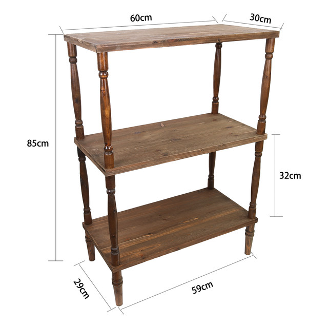 
Fall in love with garden gardening groceries garden terrace home shelf flower rack solid wood aged multi-layer storage rack