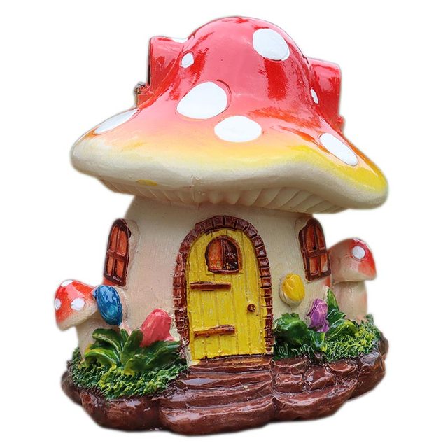 Creative mushroom house resin craftsmanship Garden decoration garden courtyard balcony potted decoration gardening landscape
