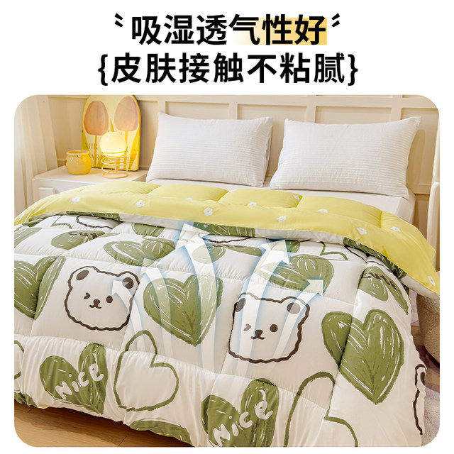 Quilt, winter quilt, thickened and warm, universal quilt, spring and autumn quilt core, summer cool quilt, single student dormitory quilt, autumn
