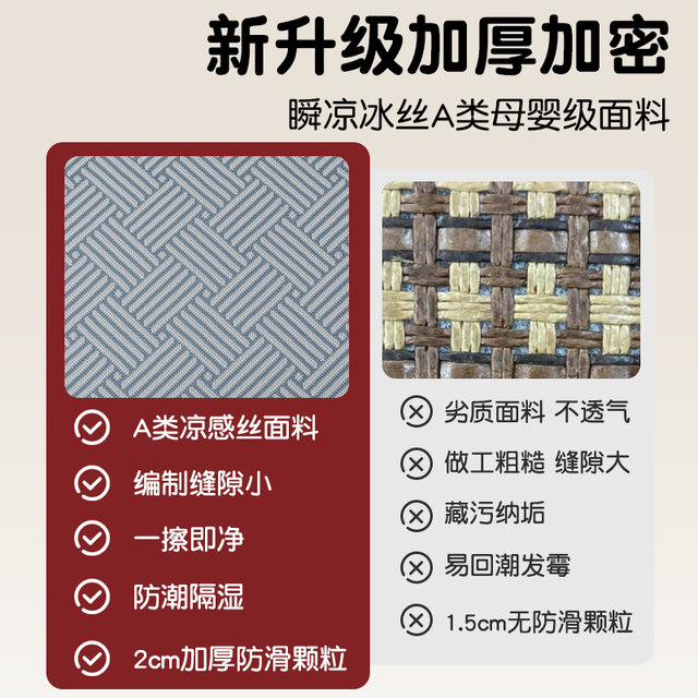 Fools Mat 2025 new cool mat floor mat sleeping and floor mat artifact tatami mat ...