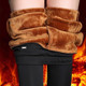 Large size women's pants autumn and winter plus velvet pants for women high waist outer wear black stretch warm pants thickened mother's pants
