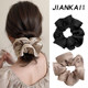 Xu me dazzling Zhao Lusi's same style simple temperament large intestine hair band flower girl Korean style high-end hair tie headband