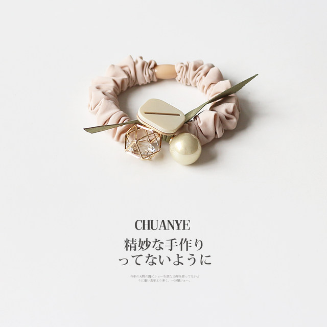 Kawano high-end small intestine hair circle Internet celebrity hair rope Japanese and Korean temperament thick rubber band women tied head rope bun hair accessories