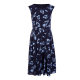 Mingshilu printed dress for women in summer 2025 new round neck thin waist mid-length skirt sleeveless fashion