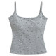 American hot girl floral small suspender vest for women with gray breast pads to make her look slim and slim base top trendy
