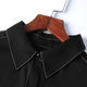 Black shirt for women long sleeves professional fashion trendy 2025 new top autumn and winter French velvet shirt autumn