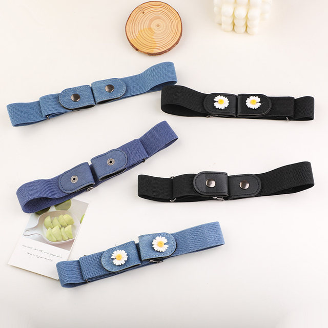 Lazy belt for women, adjustable elastic jeans belt, invisible belt for men, elastic waist artifact, military training