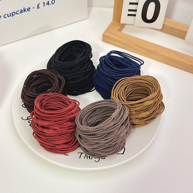 New high elasticity, simple durable tie head, head, head rope, rubber band, rubber band net red woman tie the scooter, temperament rope
