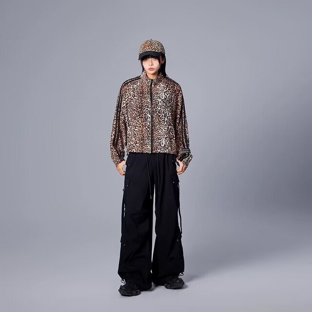 Tuogu 2025 spring and summer counter female hot girl leopard cardigan jacket drape casual jacket thin sun protection clothing
