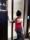 Eva Junjun Jiang sexy hot girl halter neck streamer chest padding fish bone fold waistband strap breast tube top for women chiffon backless top
