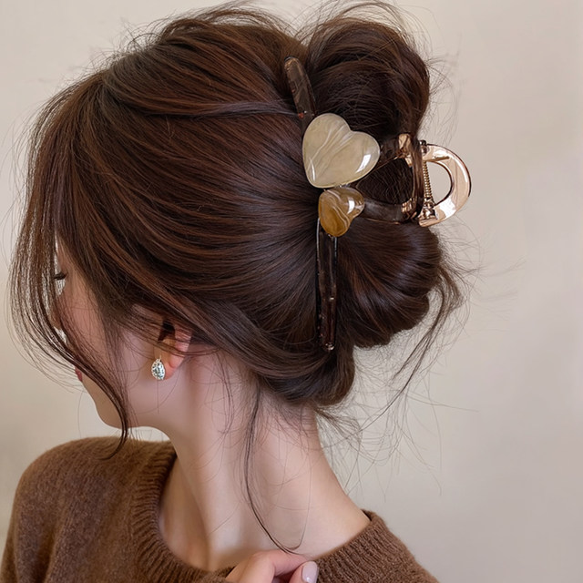 High-end hair clip for women 2025 new large hair clip with large hair volume and hair clip on the back of the head shark clip headgear