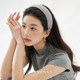 EVESENSE simple gray wide-brimmed high-end headband high skull simple Korean hairband temperament ins hair accessories