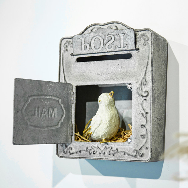 Sen Deyuan Iron Retro Old Mailbox Creative Home Suggestion Box Ornaments Storage Garden Accessories Gardening Ornaments