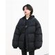 CV large size women's street style casual black 90 white duck down down jacket women's winter thickened warm bread suit