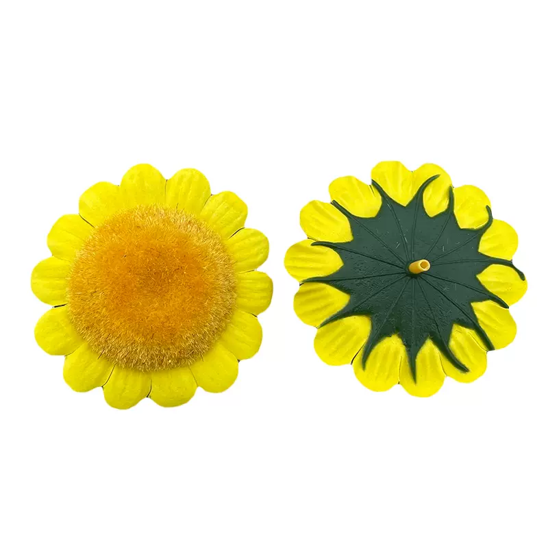 新款太阳花香皂花头卡通向日葵肥皂花仿真花礼盒花束diy材料装饰