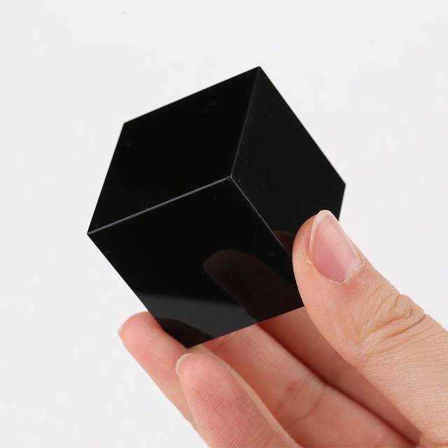 Natural obsidian small squares Hexahedral cube Feng Shui energy ornaments cube paperweight press