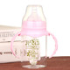 Glass bottle newborn baby big baby straw wide diameter anti-fall resistant explosion-proof anti-bloating silicone pacifier