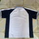 Customized summer men's and women's school uniforms same short-sleeved tops with white spliced ​​blue ragdoll sleeves lapel T-shirt POLO shirt