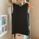 eihey summer thin simple pinstripe casual versatile loose slim vest women sleeveless top women