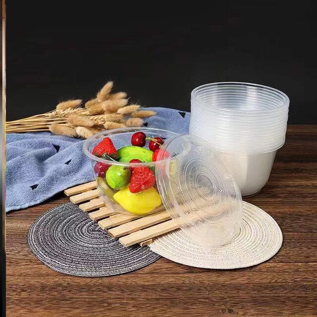 Disposable bowl pack lunch box Plastic house ice powder special bowl ...