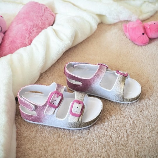 Foreign trade children's sandals Velcro lightweight adjustable buckle EVA foam shoes soft small and medium-sized children