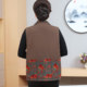 Middle-aged and elderly mother's vest autumn women's plus size plus size foreign style fat wife grandma vest loose outer vest