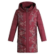 Middle-aged and elderly mothers' winter down-padded jackets, mid-length fashionable and noble cotton-padded jackets, women's stylish floral cotton-padded jackets, thick
