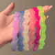 2025 new candy color wavy hairband for women with teeth non-slip solid color headband hair accessories face washing and going out universal hair card