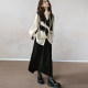 JfYanYan Star Track Corduroy Skirt Women's 2024 New Autumn and Winter Mid-length Irregular Skirt