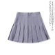 Pleated skirt spring new foreign trade women's clothing versatile Japanese college front zipper, thin half skirt 16091
