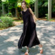 French high-end sleeveless dress for women 2025 summer new chic large size loose slim casual vest long skirt
